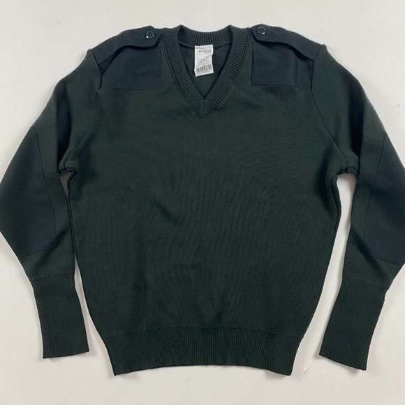 NWOT Logistik Military Commando Sweater Men's Large Green Made in Canada - Picture 1 of 9